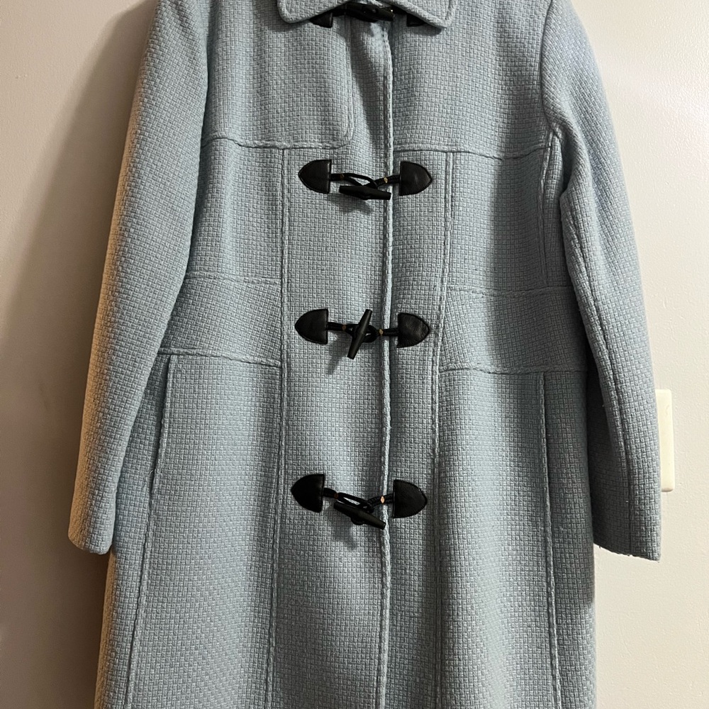 Jonathan Michael Light Blue Toggle Coat - image 1